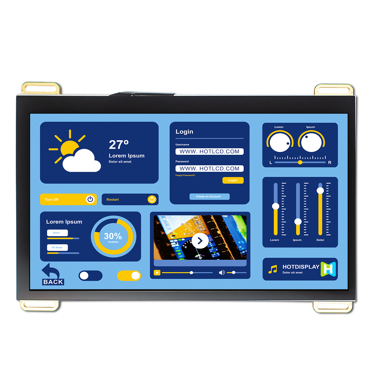 7 Inch 800x480 Capacitive Touch LCD Display Module with STM32