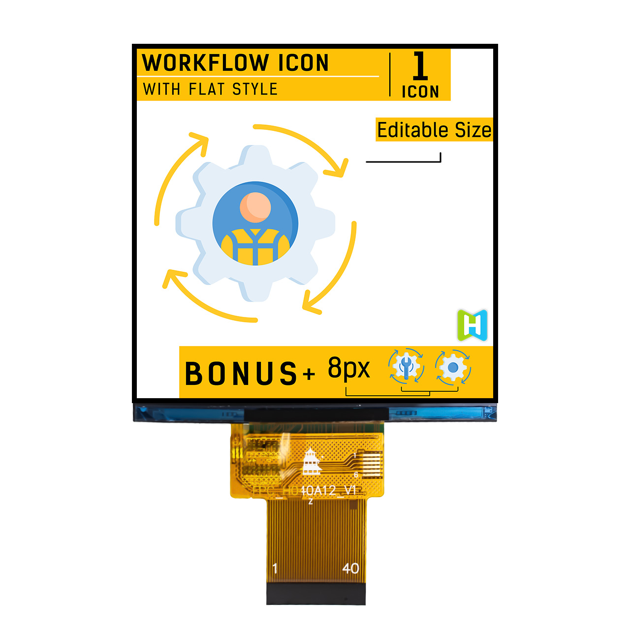 4 Inch TFT LCD Display | 320x320 Resolution SPI interface