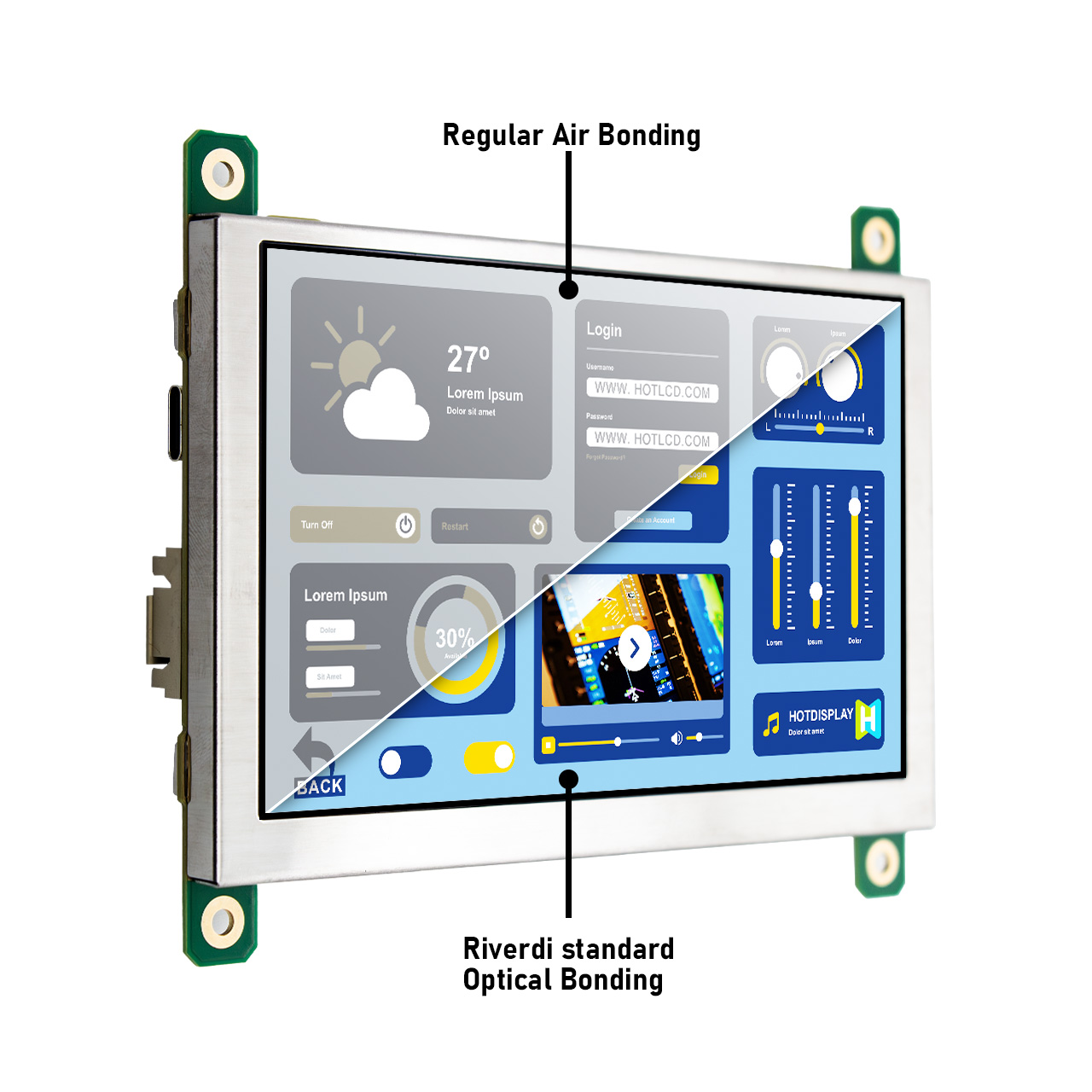5 Inch TFT LCD Display Module with STM32 Controller | 800x480 Resolution Capacitive Touch Screen