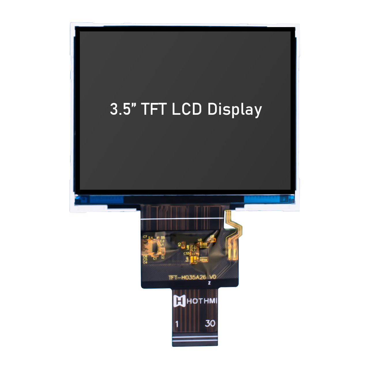 3.5 inch Industrial TFT LCD 640x480 IPS Display Panel with LVDS Interface