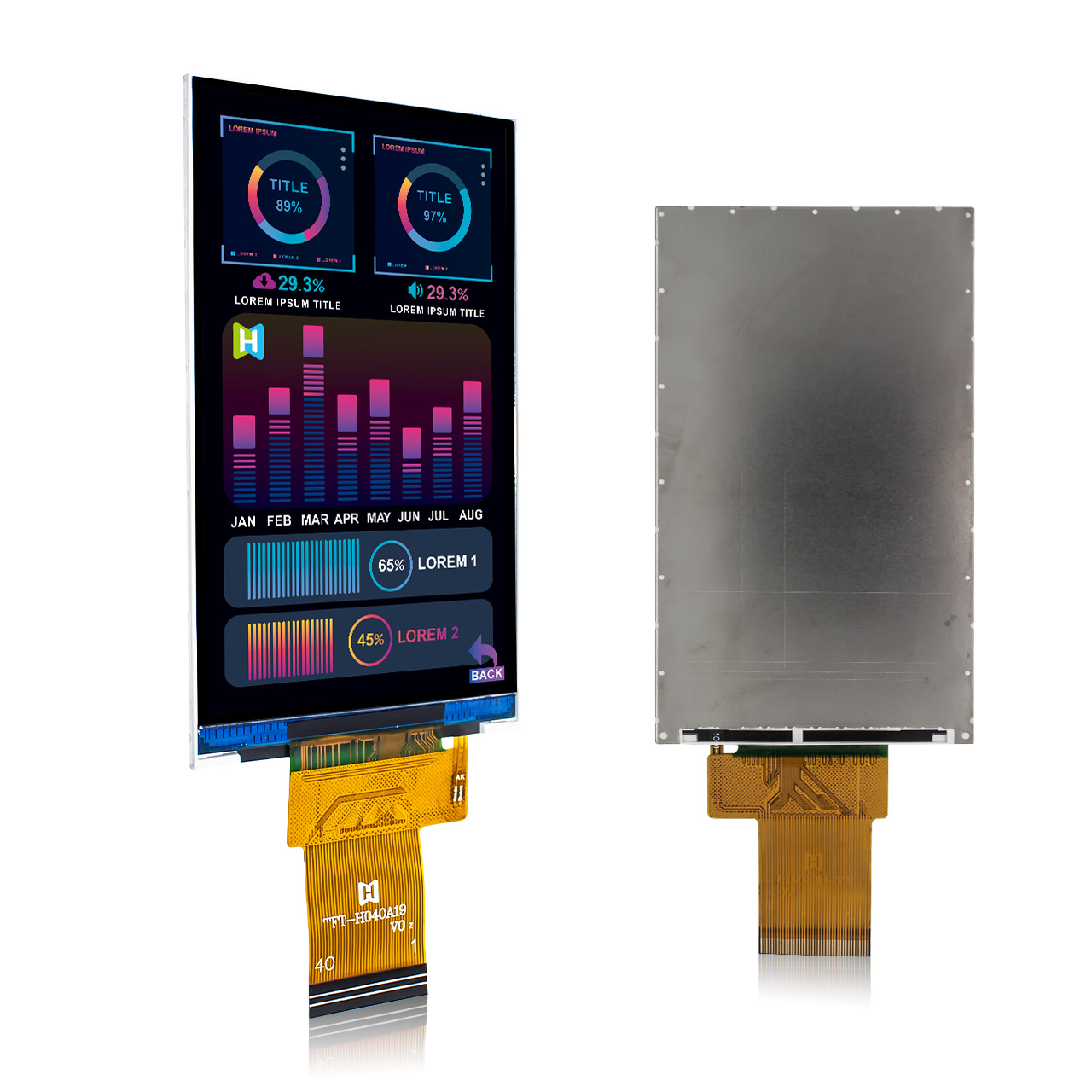 4 Inch 480x800 TFT LCD Display with ST7701S Controller