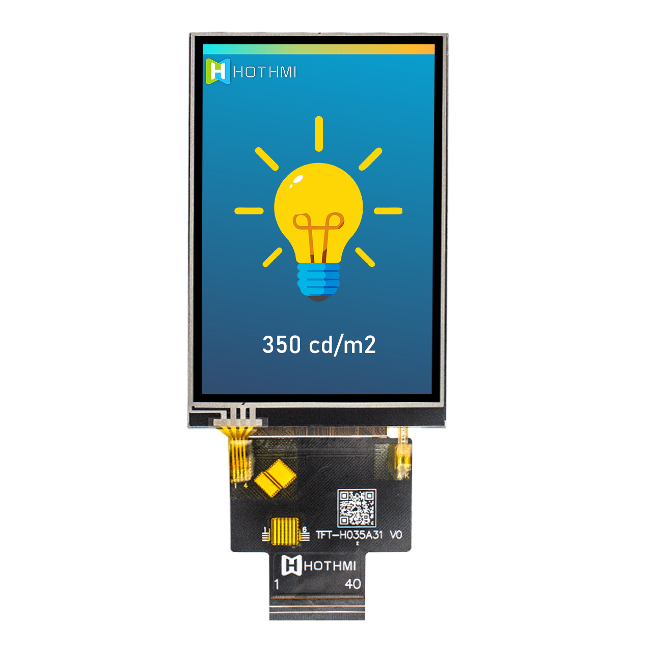 3.5 Inch TFT LCD Display with resistive touchscreen | ILI9488 Controller