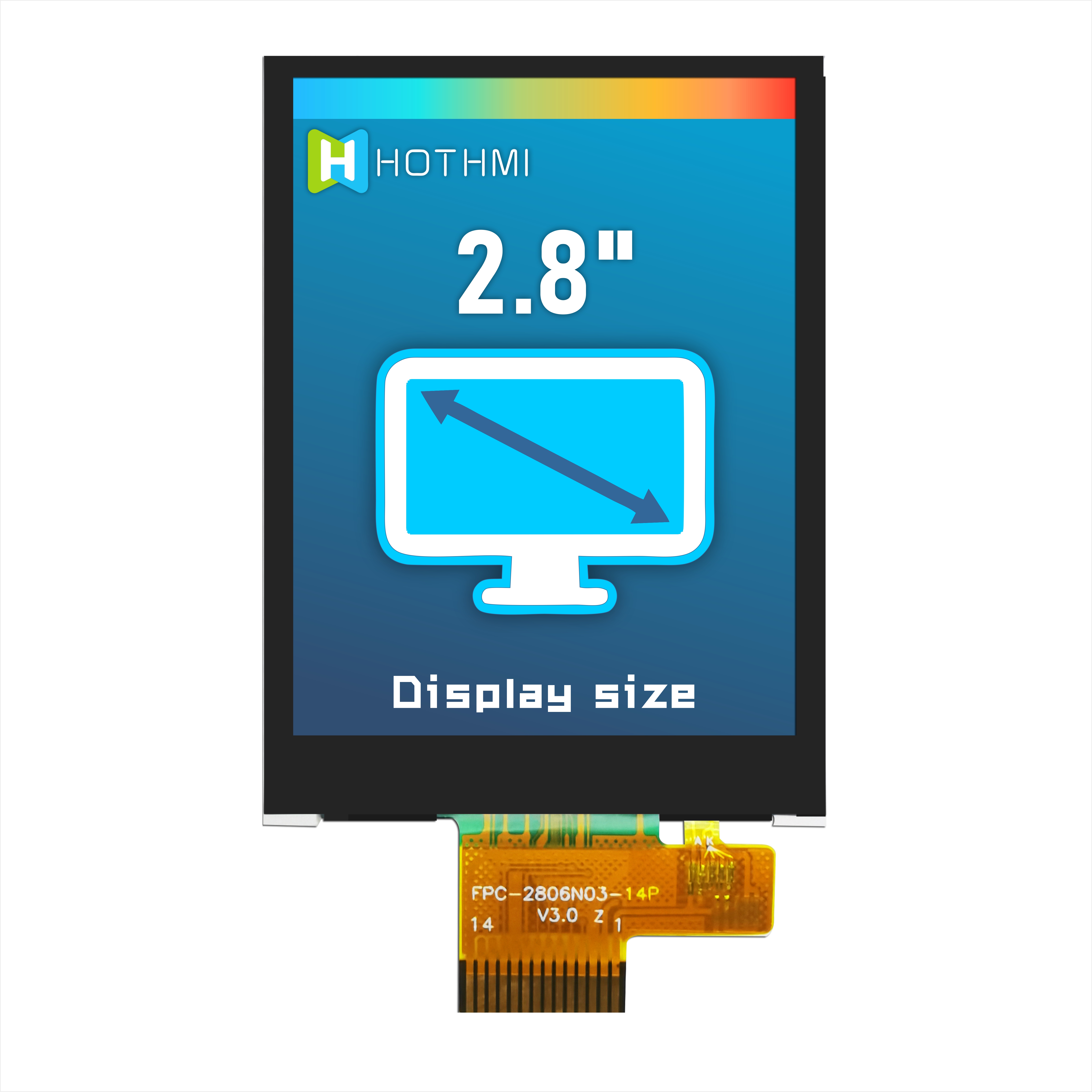 2.8-inch SPI TFT LCD Display For Industrial
