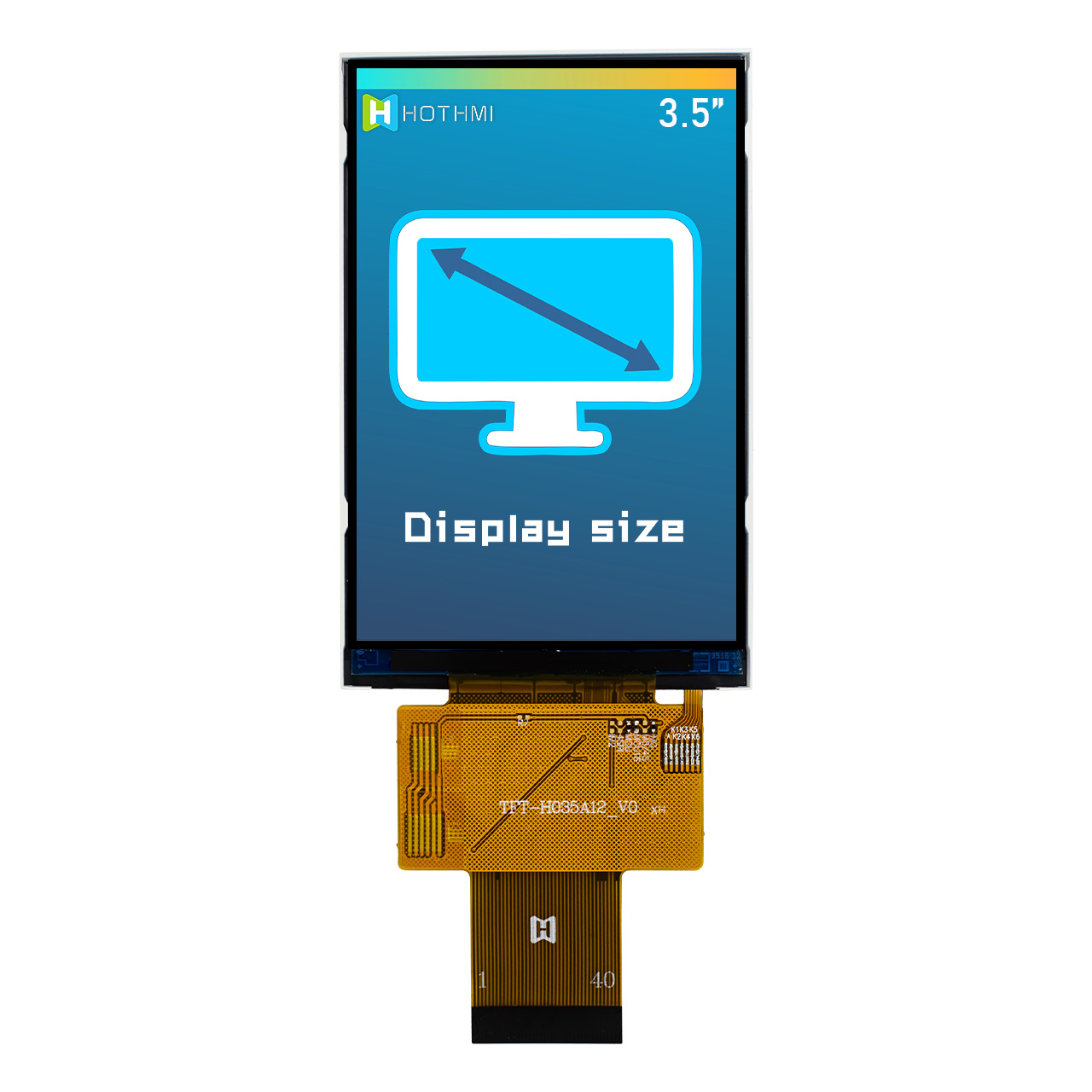 3.5 Inch TFT LCD Display Module | 320x480 Resolution With ST7796 Controller