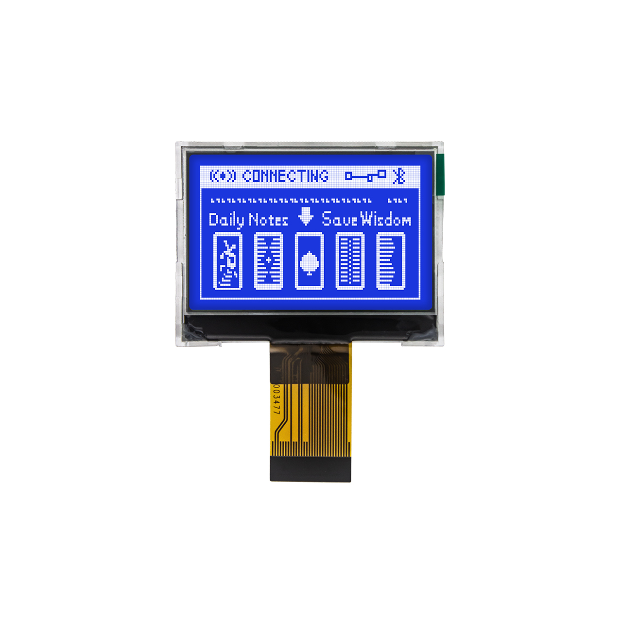 2.0-inch 128x64 COG LCD | STN-Blue background white text LCD | Transmissive polarizer | Arduino