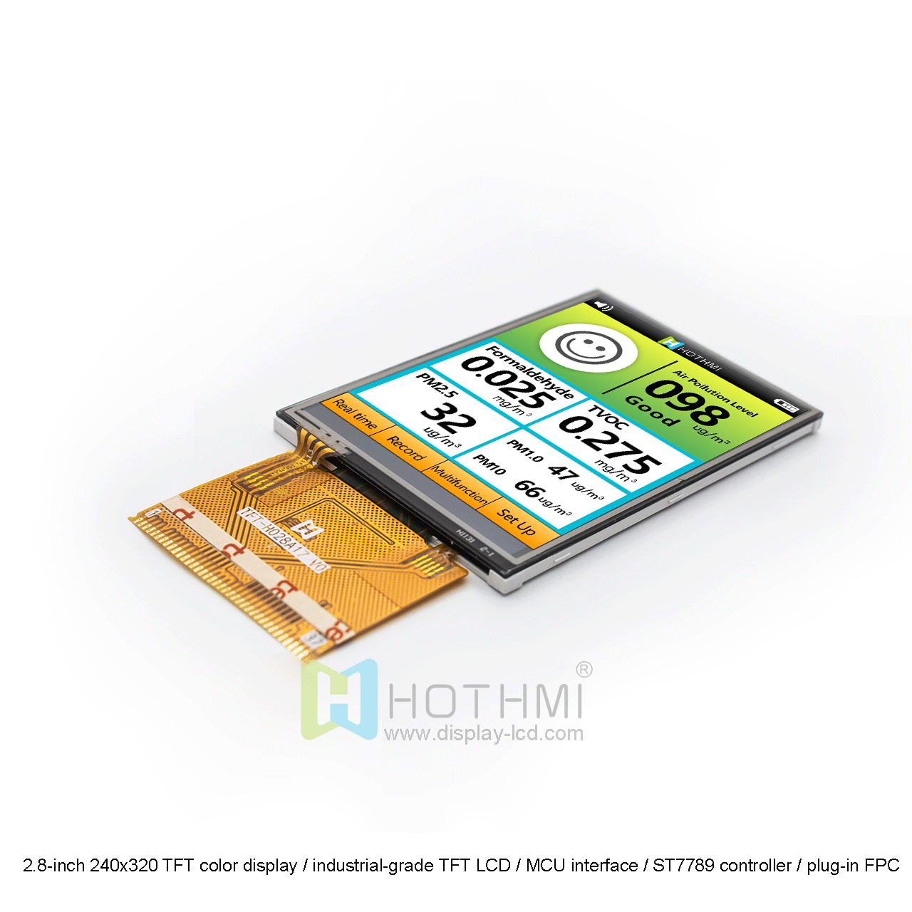 2.8 Inch TFT Display With Resistive Touch Panel | ST7789 Controller 