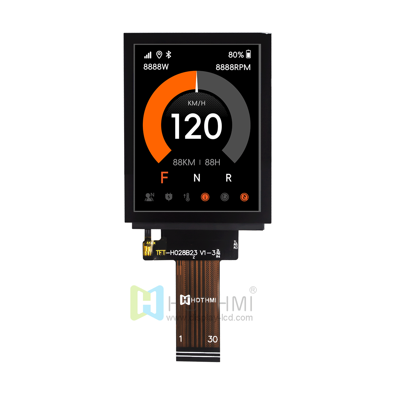 2.8 inch High Resolution TFT LCD | MIPI DSI Interface With ST7701