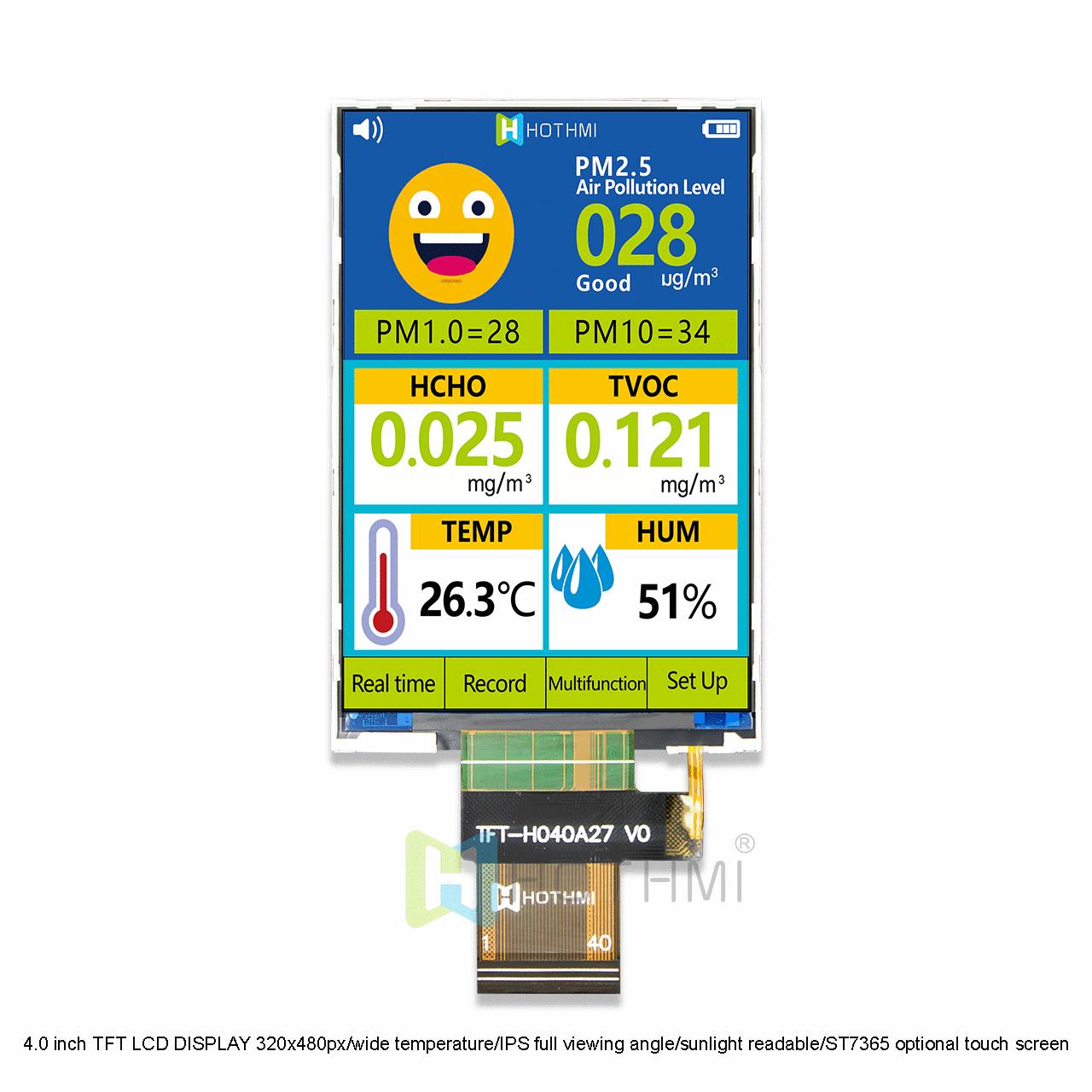 4.0 Inch TFT LCD Display With ST7365 Controller