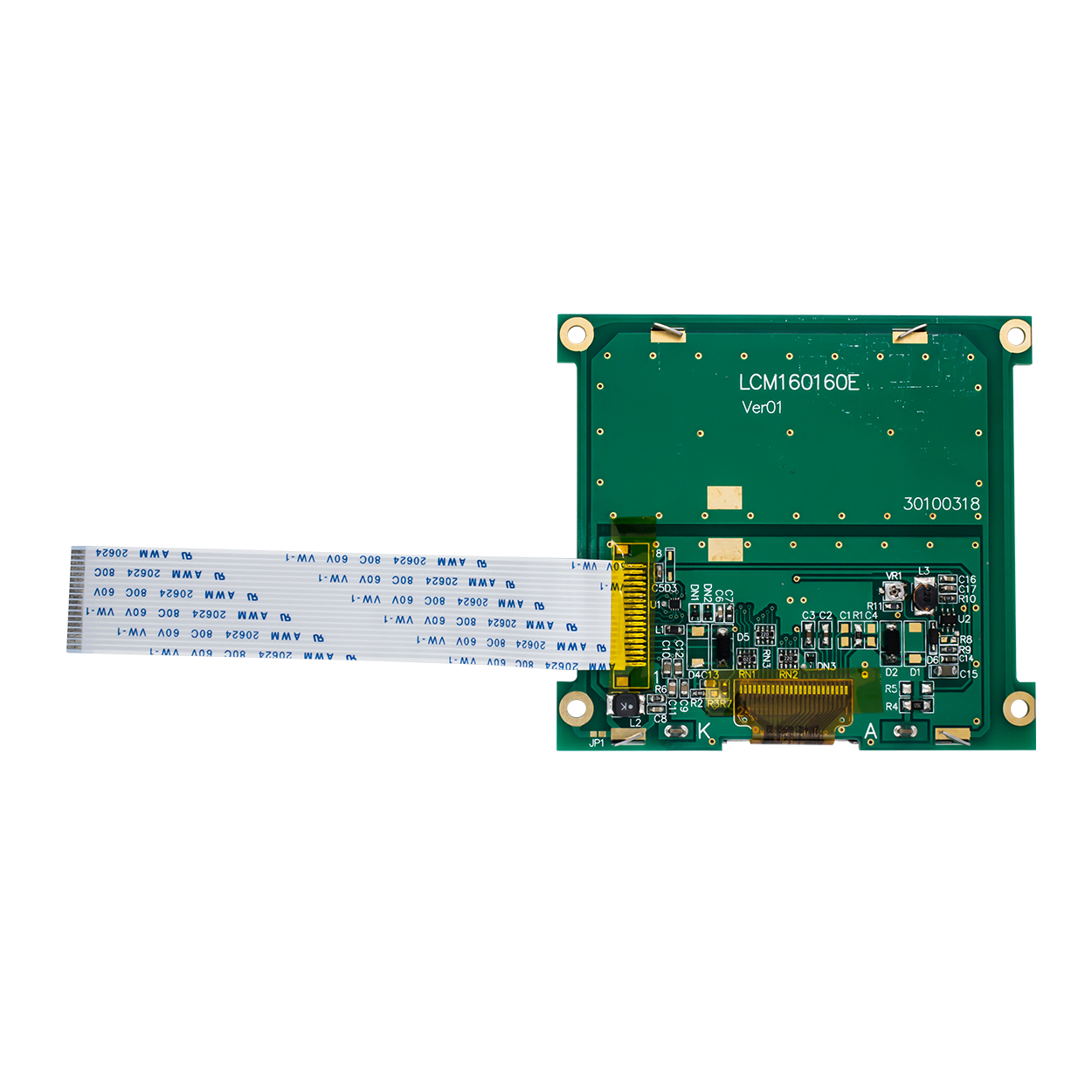 Graphic LCD Module | STN- | 3.3" 160X160 White on Blue | UC1698 | MCU | Arduino | 3.3V