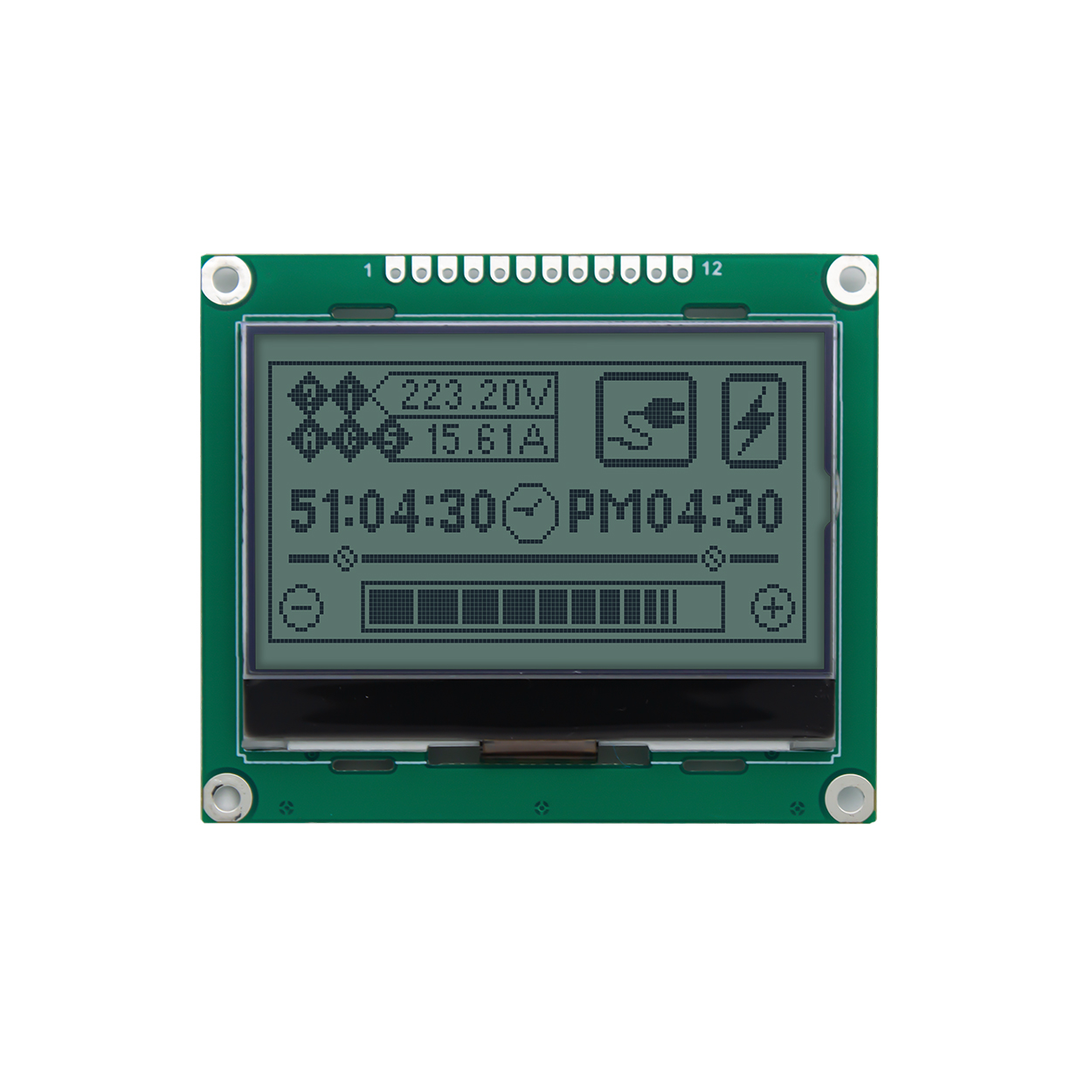 Graphic LCD Module |2.4" 132x64 STN Display+ | Yellow-Green Backlight | ST7567 | SPI | Arduino | 3.3V