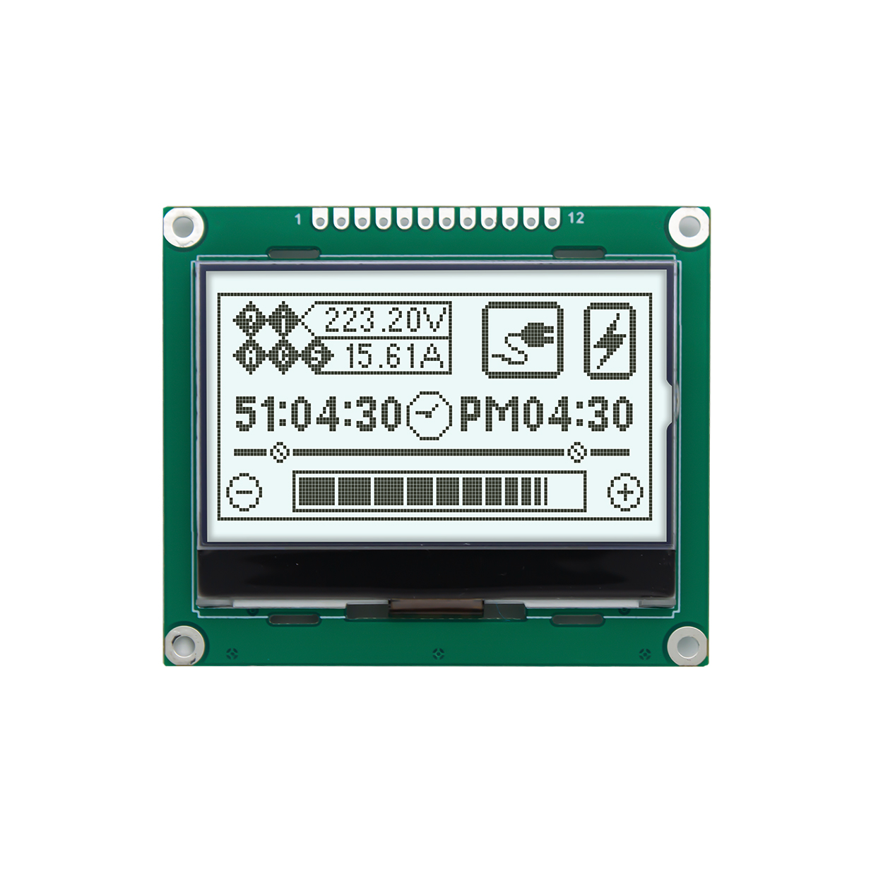 Graphic LCD Module | FSTN+ |2.4" 132x64 Display Gray Text on White Background | ST7567 | SPI | Arduino | 3.3V