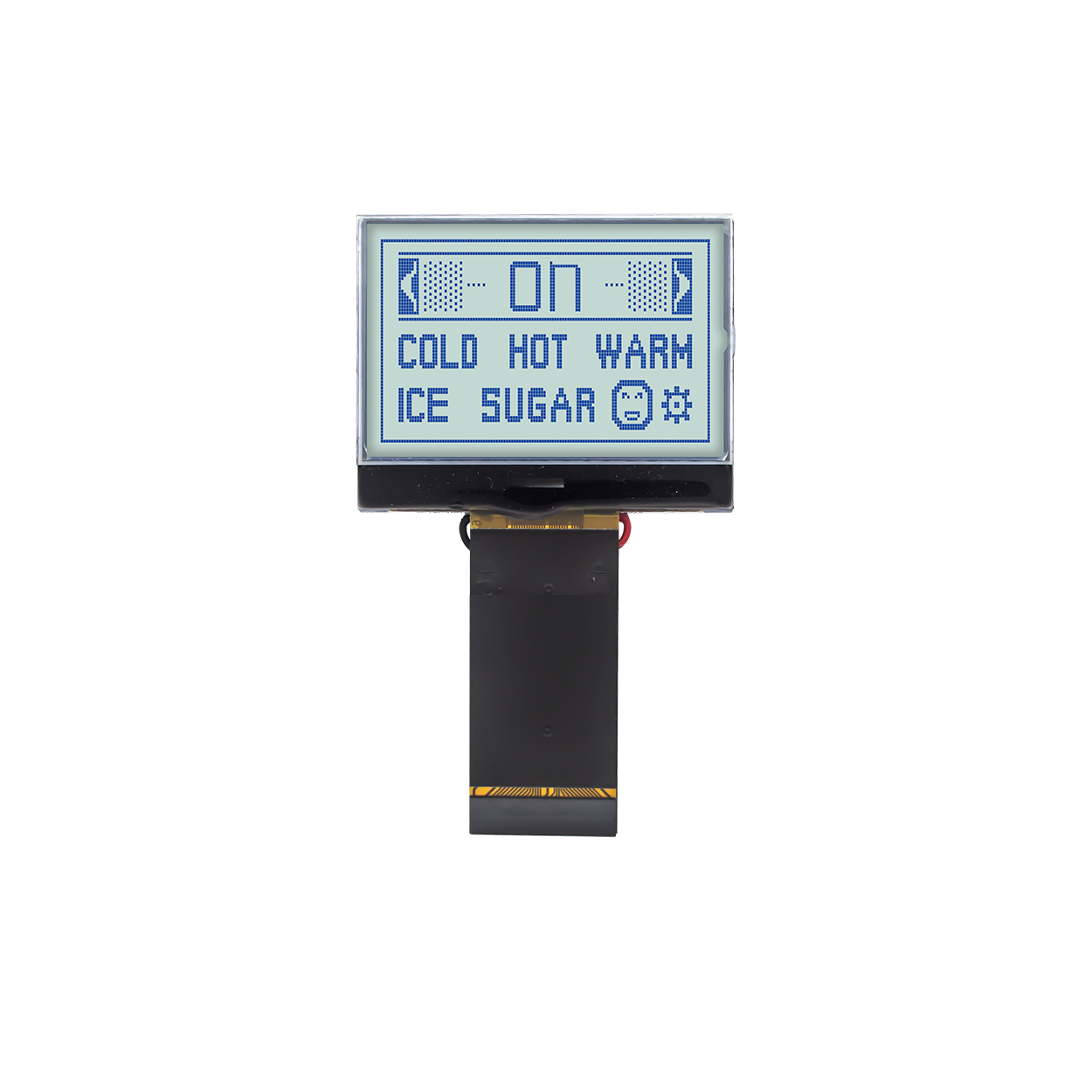 128x64 dot matrix 1.5-inch COG LCD display | STN(+) gray background blue text COG | ST7565R 3.3V