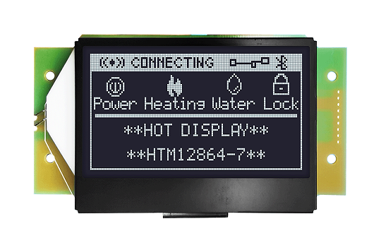 3.0 inch 128x64 graphic LCD display HTM12864-7 series
