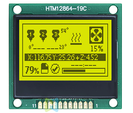 128x64 Graphic LCD Module Product Series - HTM12864-19C