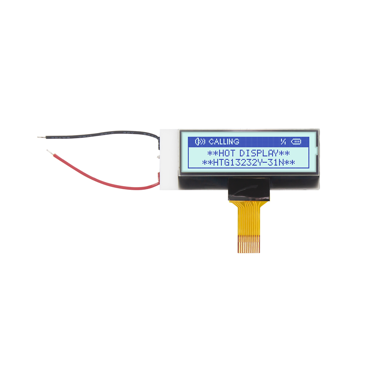 1.3 inch 132X32 Graphic COG LCD Module | SPI Interface | STN+ | Gray Background with Blue Text | 3.3v | ST7567 | Arduino