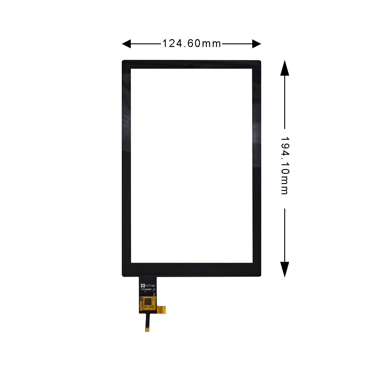 8 Inch Capacitive Touch Screen - GT911Driver IC - I2C Interface CTP