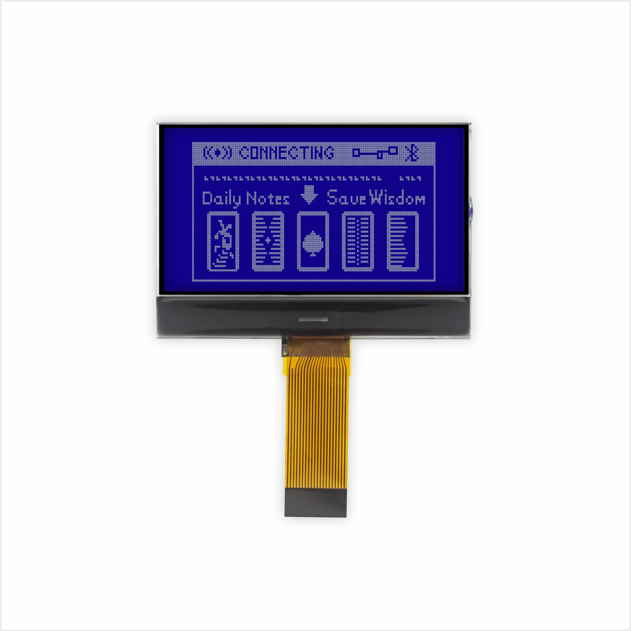 Graphic COG LCD 128X64 | STN- | 2.2" White on Blue | MCU | 3.3V