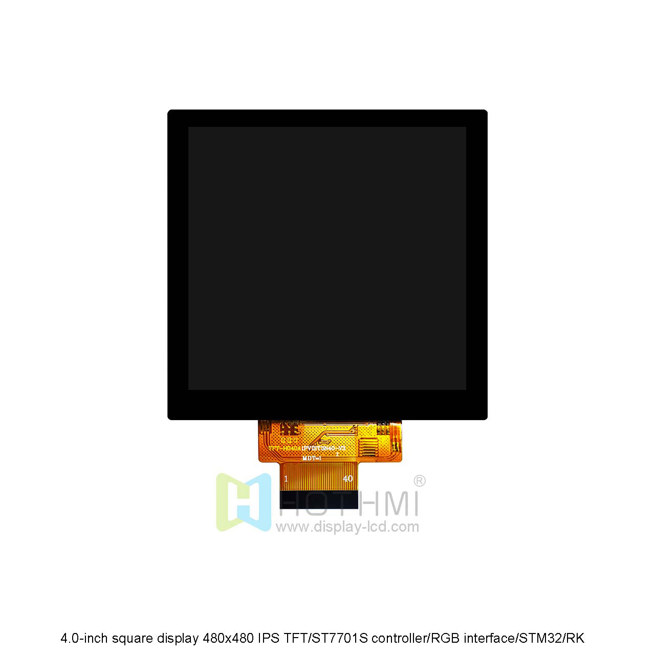 4.0-Inch Square TFT Display | 480x480 ST7701S Controller With RGB Interface