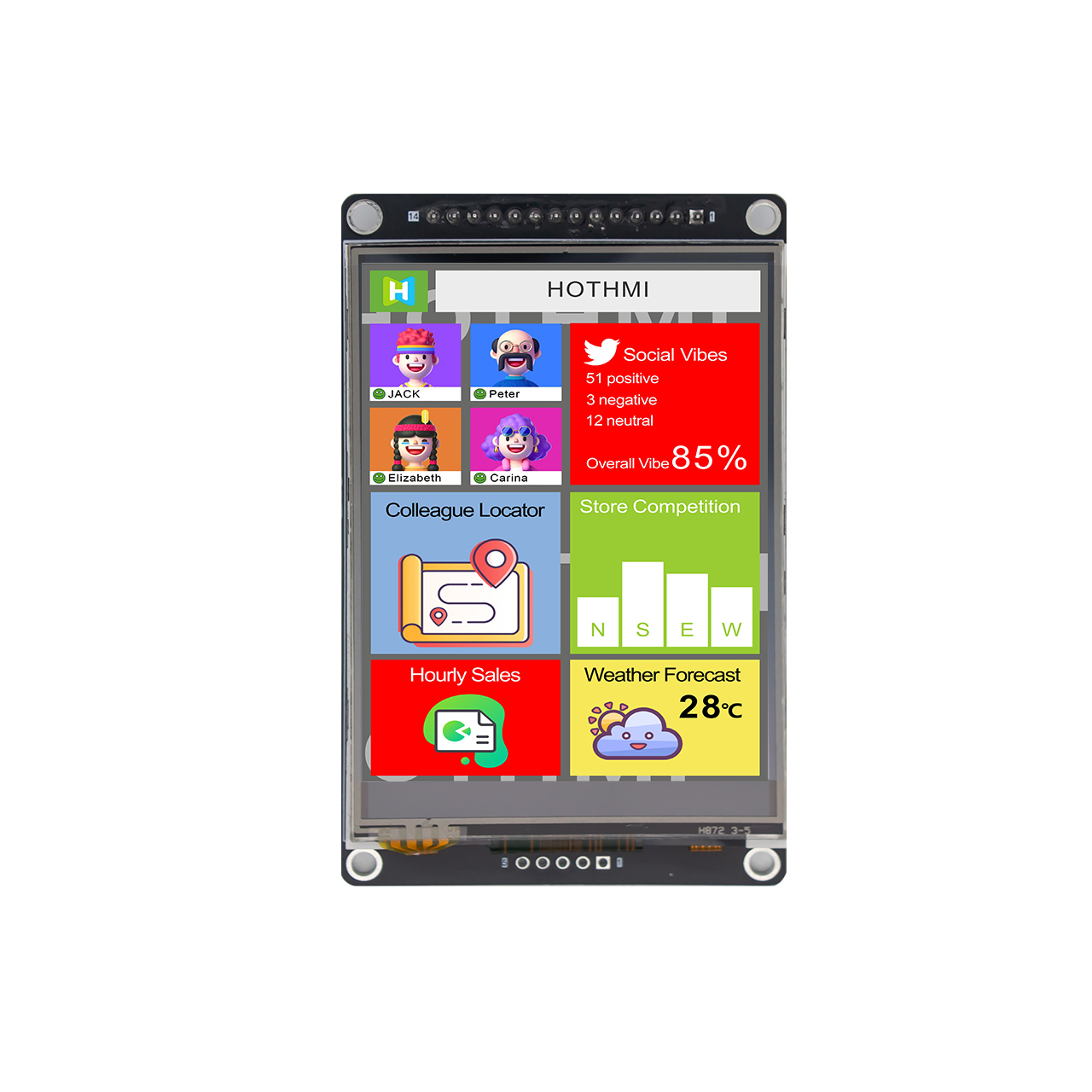 3.2 Inch TFT LCD Module | MCU Interface With ST7789 Driver IC With resistive touch