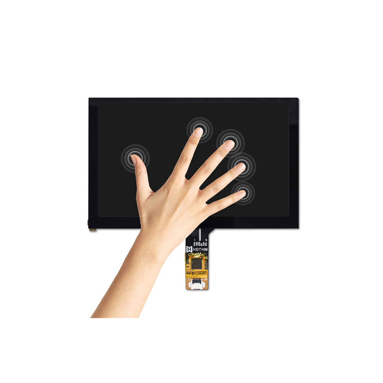 5.0 inch aTouch Capacitive Touch Panel with GT911 Controller and I2C Interface