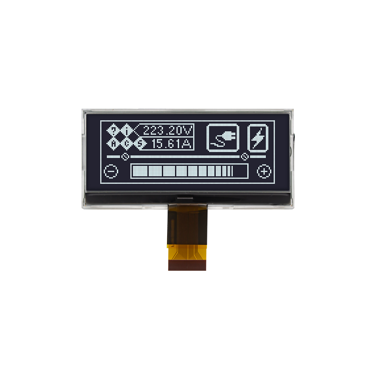 Graphic Dot Matrix COG 3.1" 128X48 | DFSTN - | White on Black Display | MCU | Arduino