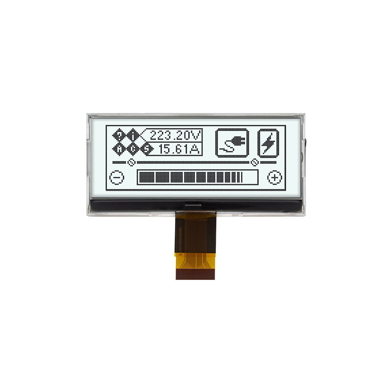 Graphic Dot Matrix COG 3.1" 128X48 | FSTN + | White Background Gray Text Display | MCU | Arduino