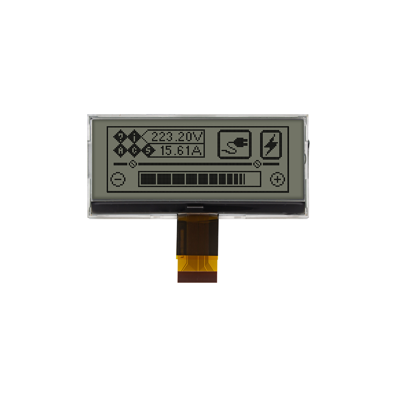 Graphic Dot Matrix COG 3.1" 128X48 | FSTN + | White Background Gray Text Display | MCU | Arduino
