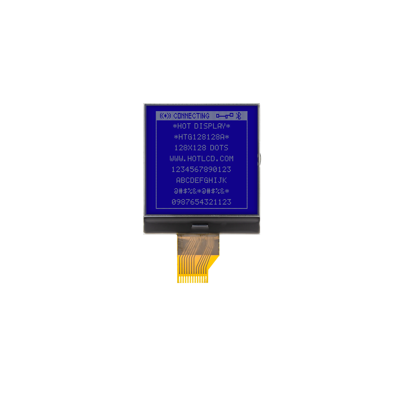 2.2 inch 128X128 Graphic COG LCD | STN - | With White Side Backlight | SPI | Blue Display | UC1617S | Arduino
